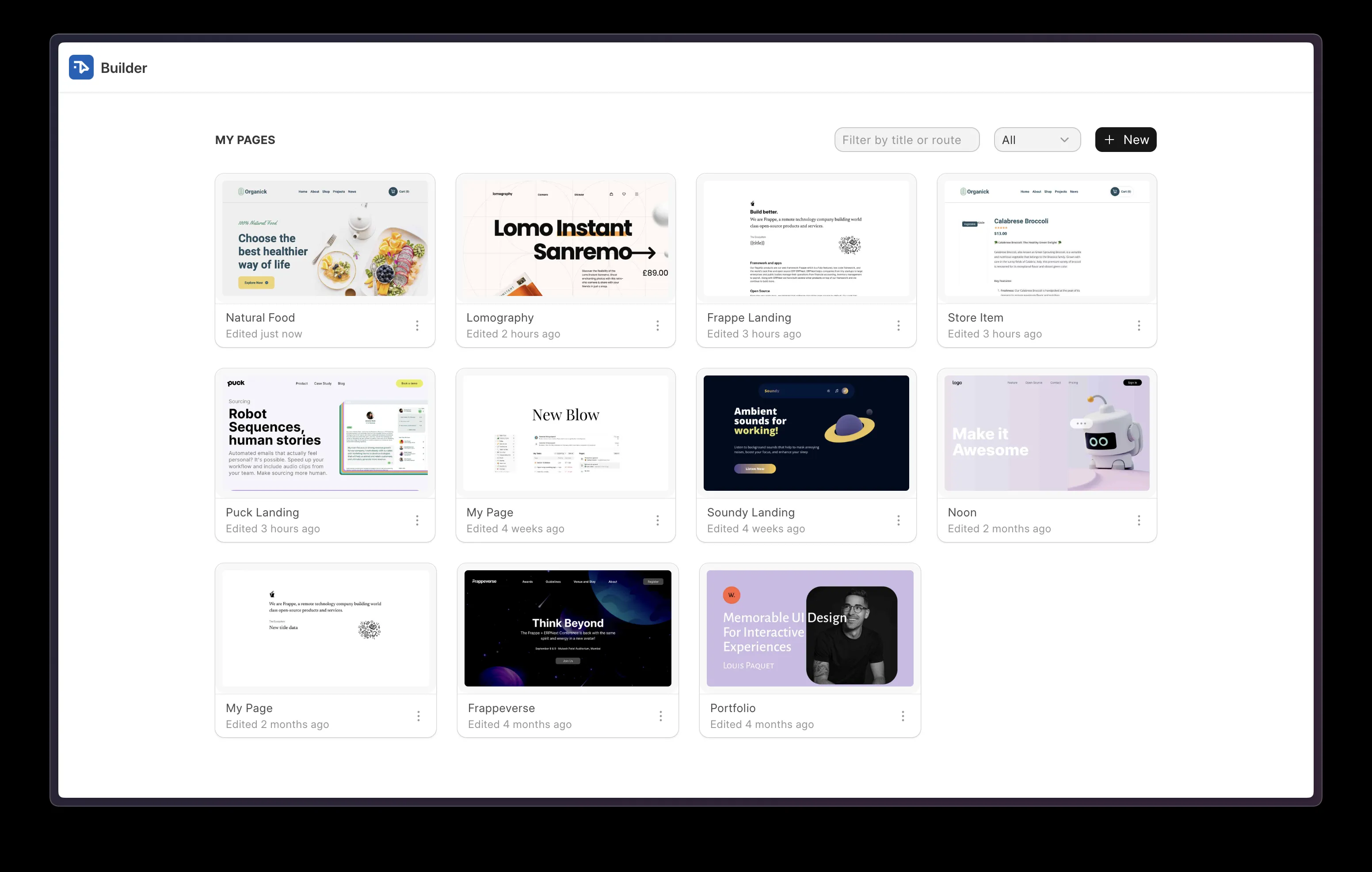 Builder | Frappe Cloud Marketplace