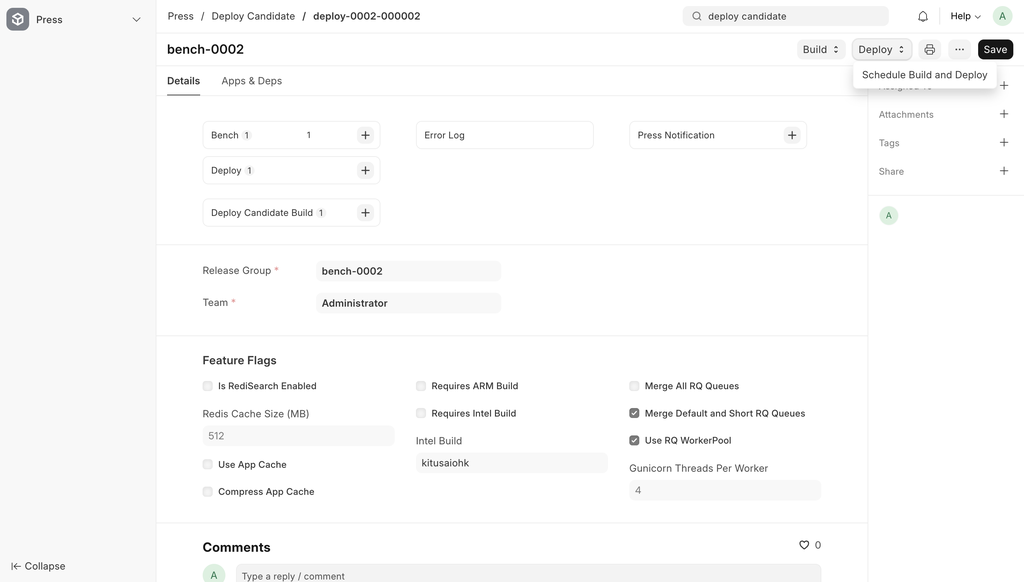 deploy release group