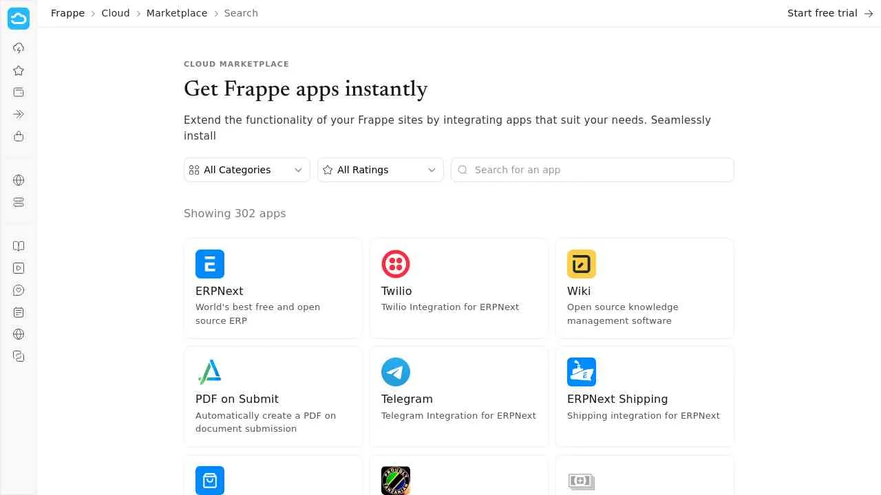 Frappe Frappe Cloud Marketplace
